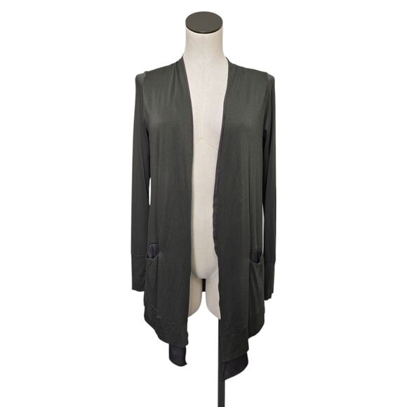 NWT Anthropologie Saturday Sunday Green‎ Moss Waterfall Cardigan Petite Small - Picture 1 of 10